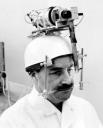 A head-mounted eye movement recording device was used for psychological tests (1962)