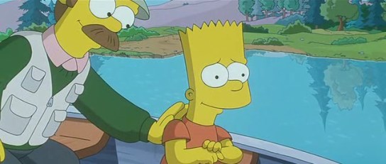 Simpson’s Movie - Ned Flanders & Bart Simpson fishing