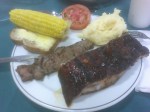 ribs & steak @ Mid West food night @ St John Vianney College Seminary, Miami, FL