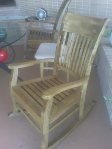 2008 rocking chair gift from Seniors @ St John Vianney College Seminary, Miami, FL
