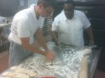 making pierogi @ Polish food night @ St John Vianney College Seminary, Miami, FL