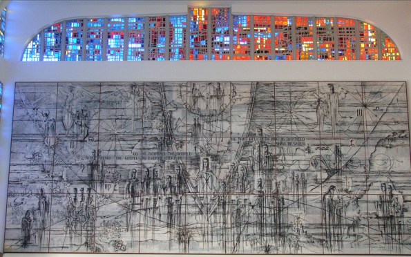 Gabriel Loire mural @ St Raphael Chapel @ St John Vianney College Seminary, Miami, FL