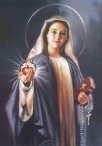 Mary-Mother-of-God-holding-sacred-heart-Bible-rosary-2